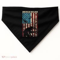 Welding Patriotic Distressed USA American Flag Gift Welder USA-Made Doggie Bandana thumb 0