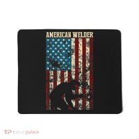 Welding Patriotic Distressed USA American Flag Gift Welder Mousepad thumb 0