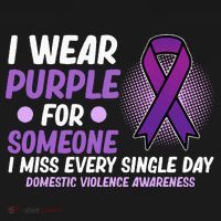 Wear Purple For Someone Domestic Violence Awareness Graphic Sweatshirt thumb 3