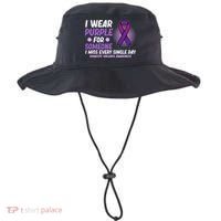 Wear Purple For Someone Domestic Violence Awareness Graphic Bucket Hat thumb 0