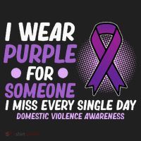 Wear Purple For Someone Domestic Violence Awareness Graphic Beanie thumb 2