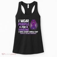 Wear Purple For Someone Domestic Violence Awareness Graphic Women's Tank Top thumb 0