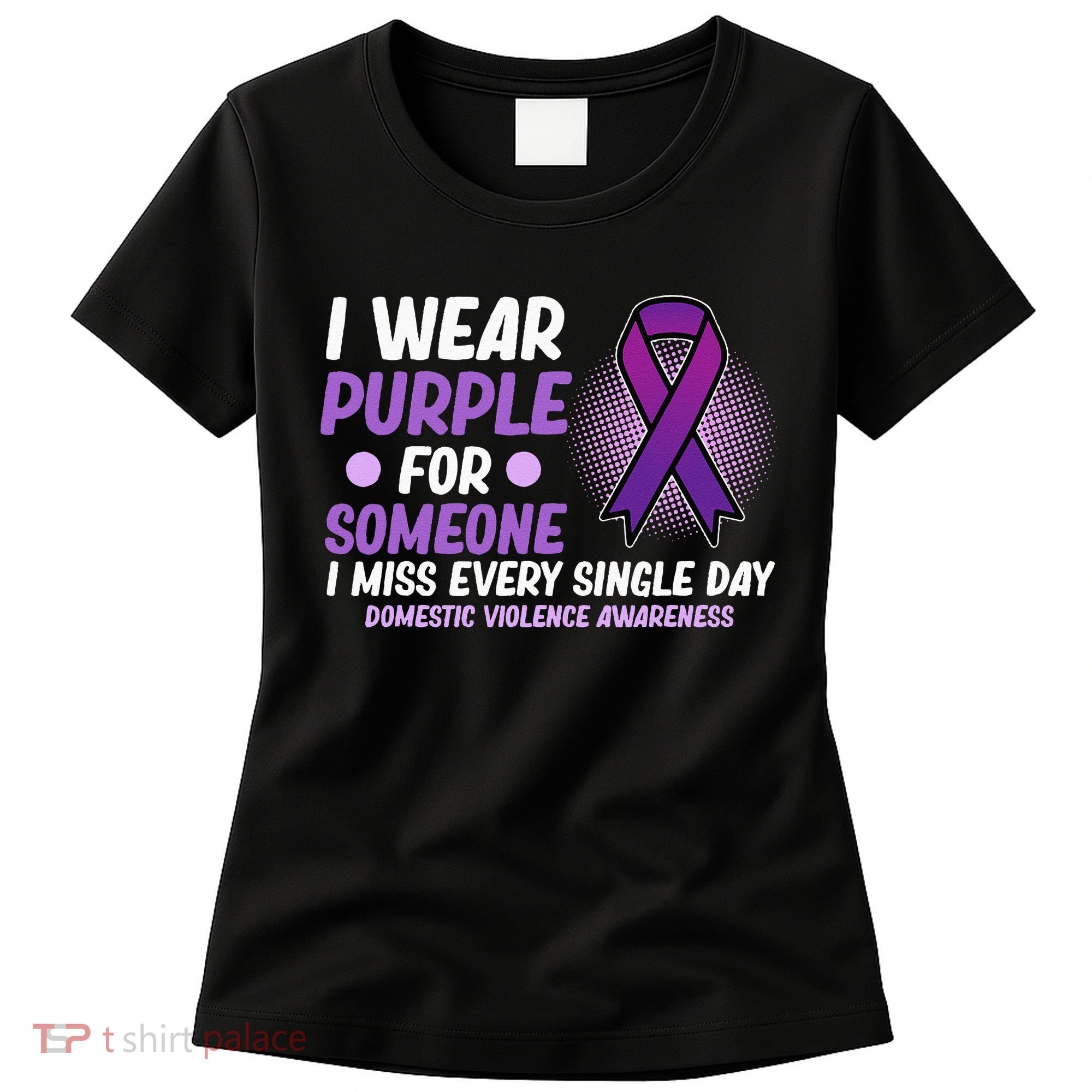 Wear Purple For Someone Domestic Violence Awareness Graphic Women's T-Shirt