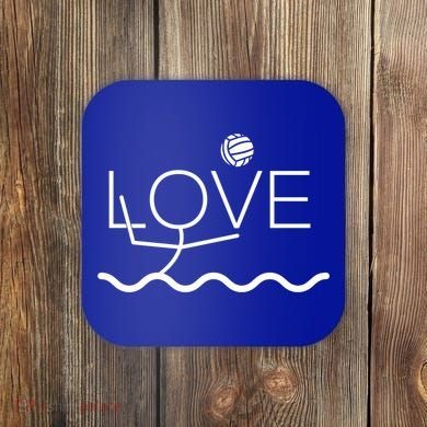 Water Polo Funny Gift Love Pool Sport Gift Coaster