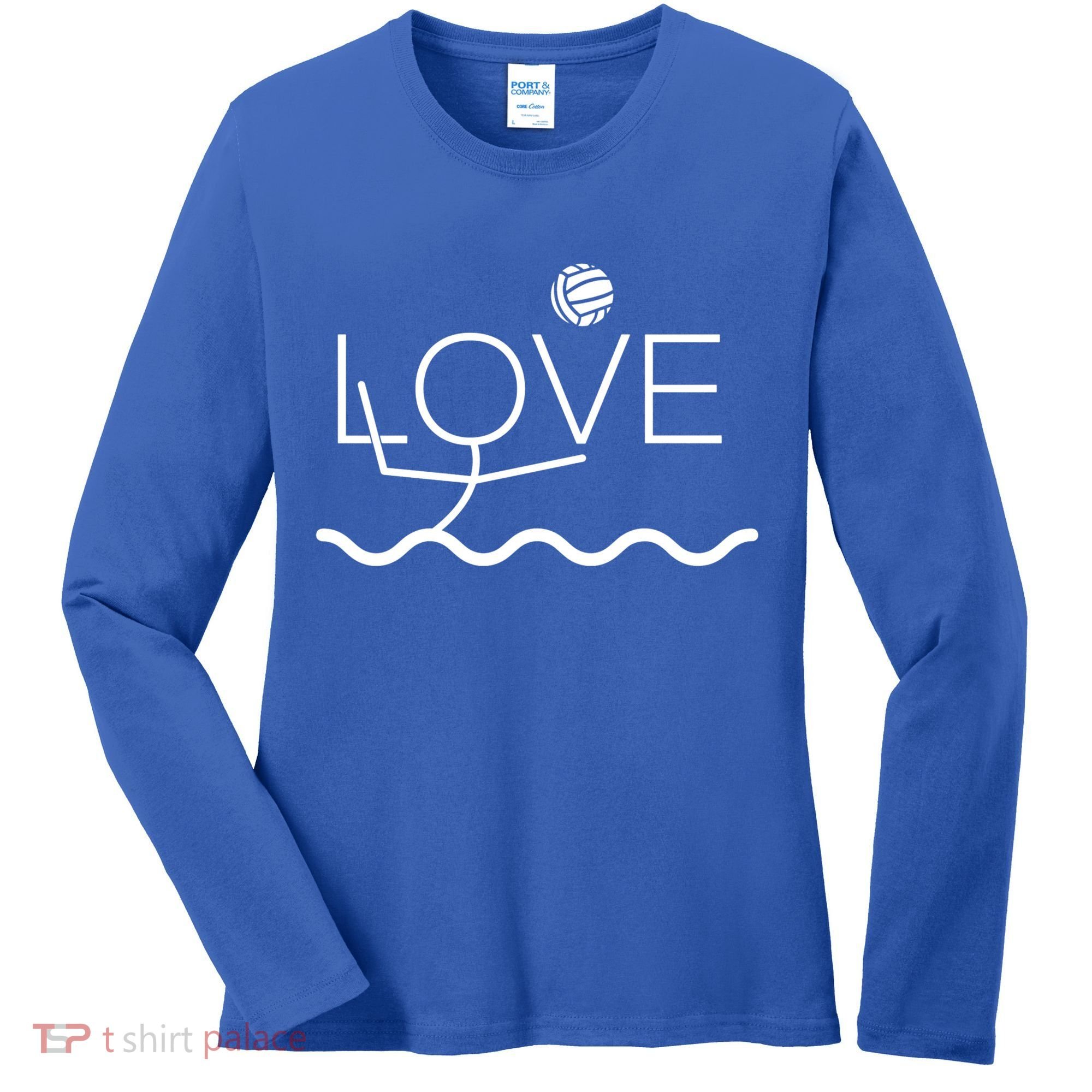 Water Polo Funny Gift Love Pool Sport Gift Women's Long Sleeve Shirt