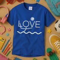 Water Polo Funny Gift Love Pool Sport Gift Kids T-Shirt thumb 3