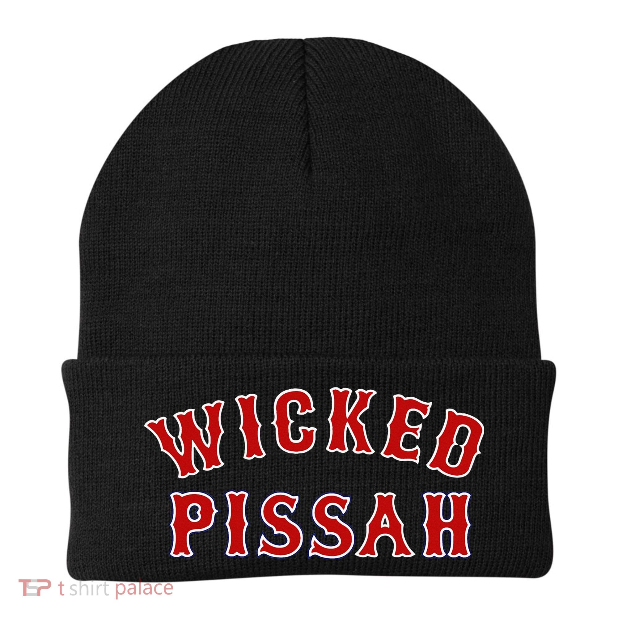 Wicked Pissah Funny Pisser Boston New England Southie Gift Beanie