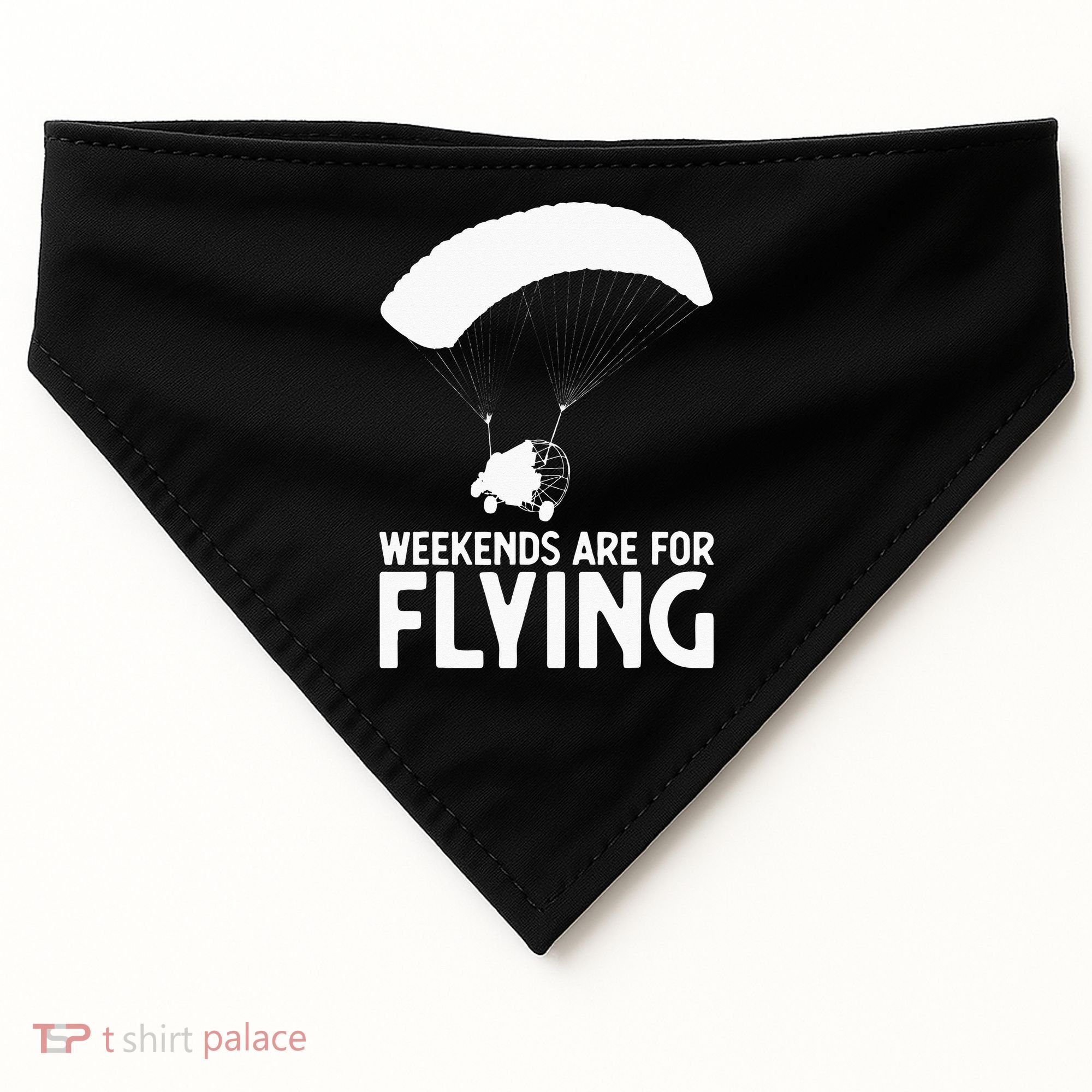 Weekends PPC Flying Powered Parachute USA-Made Doggie Bandana