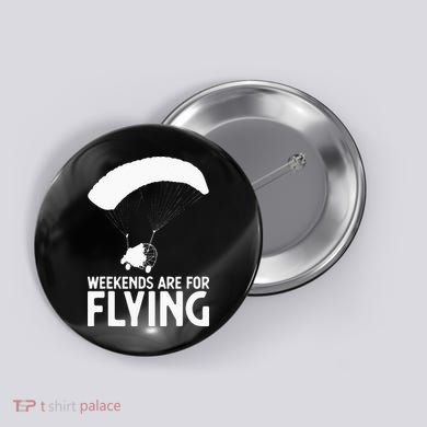 Weekends PPC Flying Powered Parachute Button