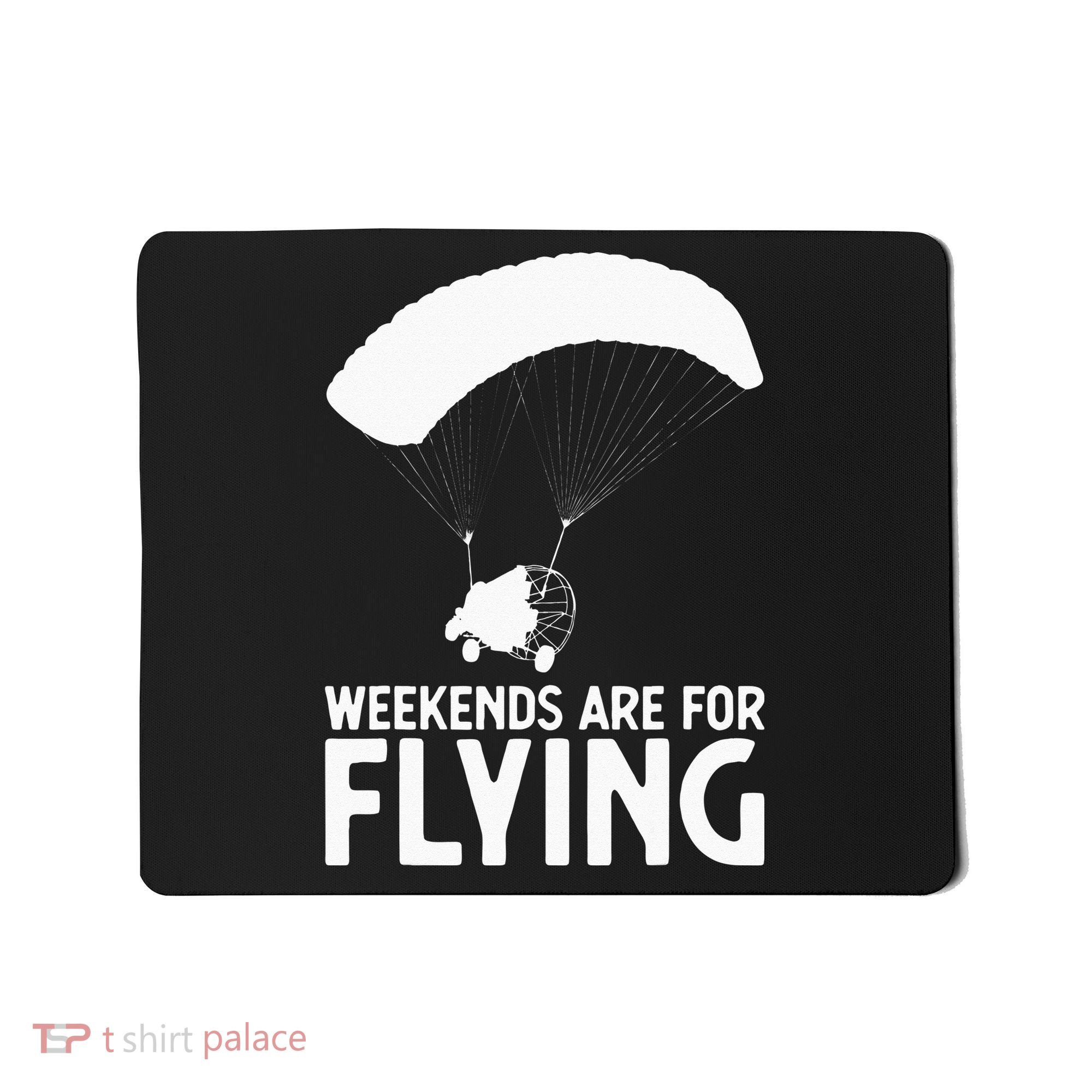 Weekends PPC Flying Powered Parachute Mousepad