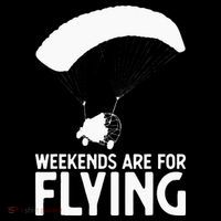 Weekends PPC Flying Powered Parachute Mousepad thumb 1