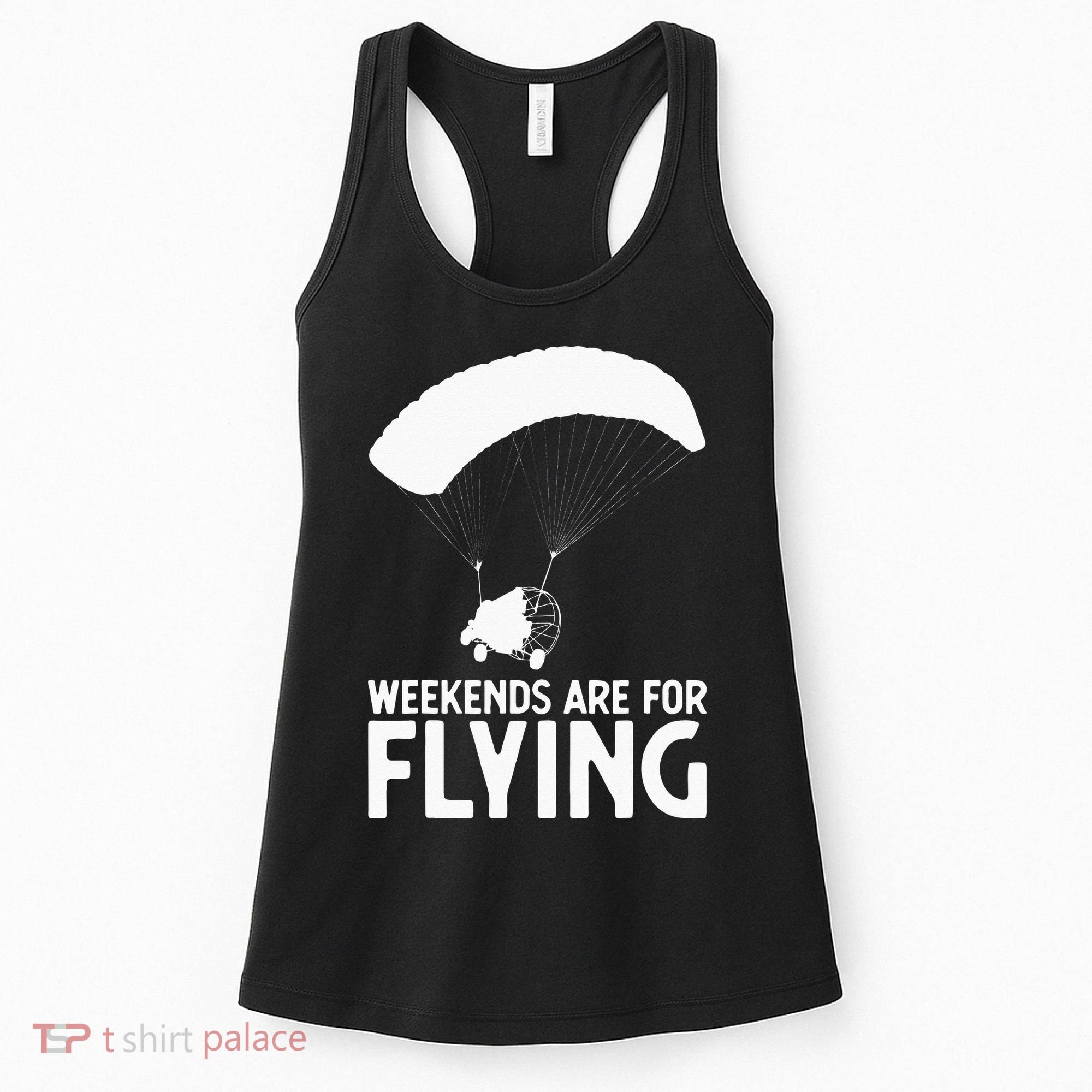 Weekends PPC Flying Powered Parachute Women's Tank Top