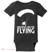 Weekends PPC Flying Powered Parachute Baby Bodysuit thumb 0