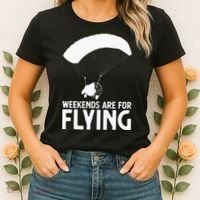 Weekends PPC Flying Powered Parachute Women's T-Shirt thumb 2