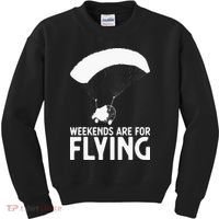 Weekends PPC Flying Powered Parachute Kids Sweatshirt thumb 0