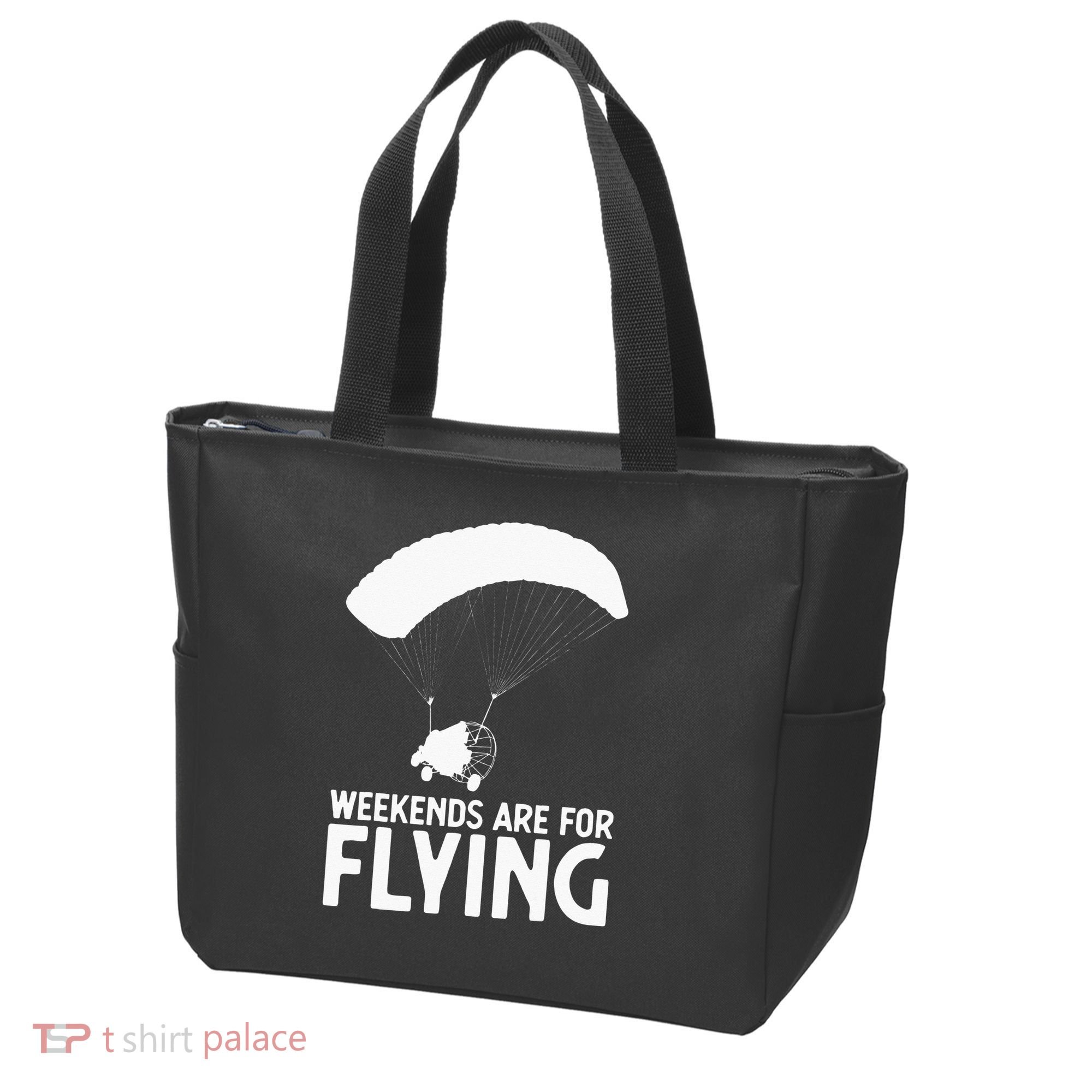 Weekends PPC Flying Powered Parachute Tote Bag