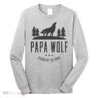 Wolf Pack Family - Dad Papa Wolf Long Sleeve Shirt thumb 0
