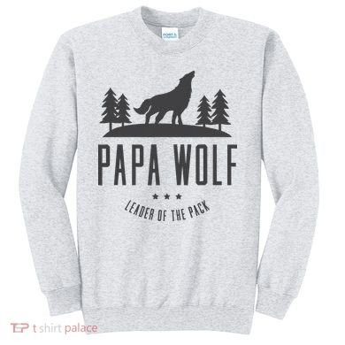 Wolf Pack Family - Dad Papa Wolf Sweatshirt