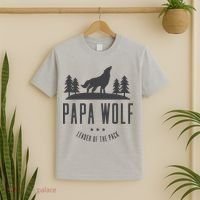 Wolf Pack Family - Dad Papa Wolf T-Shirt thumb 2