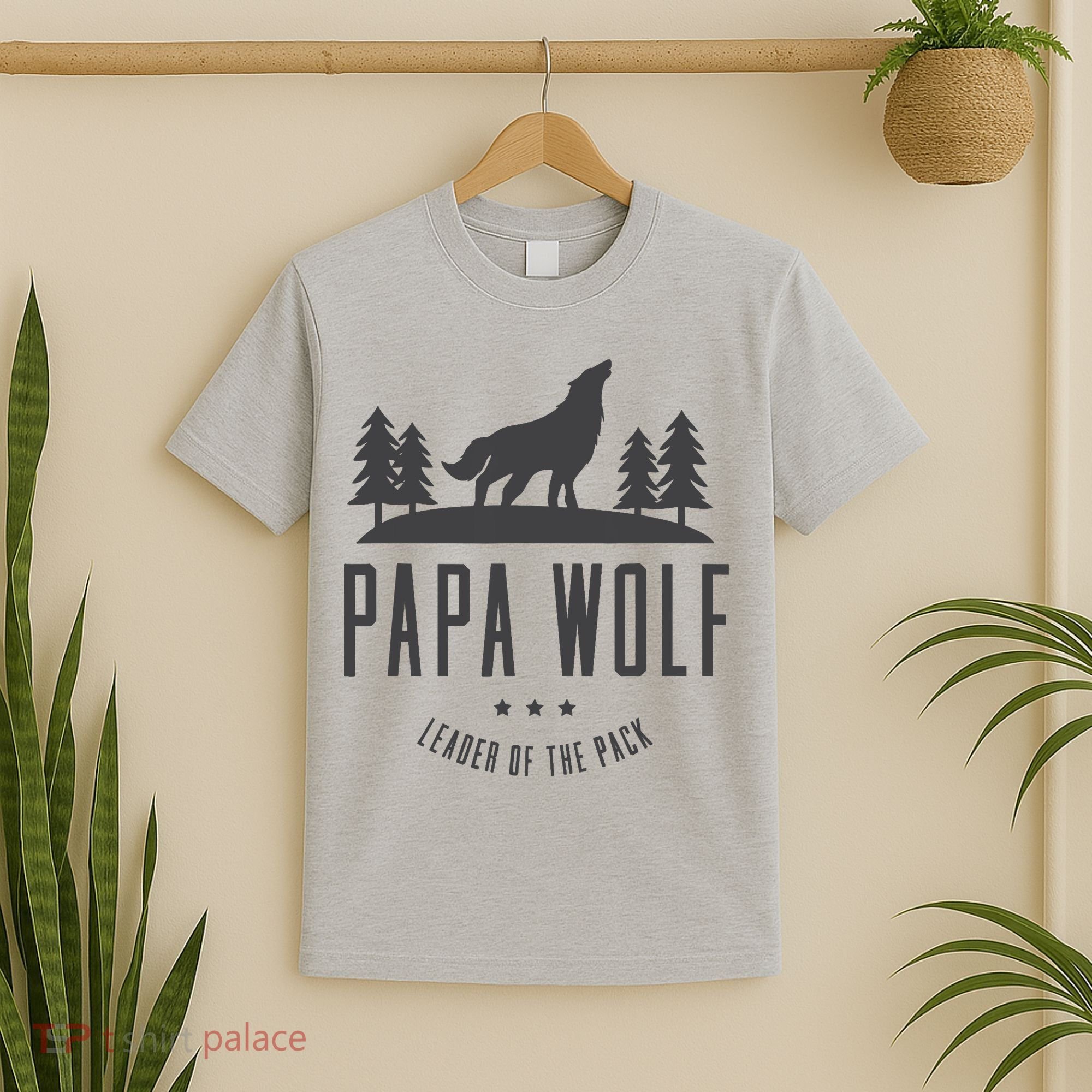 Wolf Pack Family - Dad Papa Wolf T-Shirt