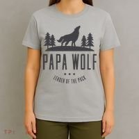 Wolf Pack Family - Dad Papa Wolf T-Shirt thumb 4