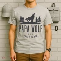 Wolf Pack Family - Dad Papa Wolf T-Shirt thumb 6