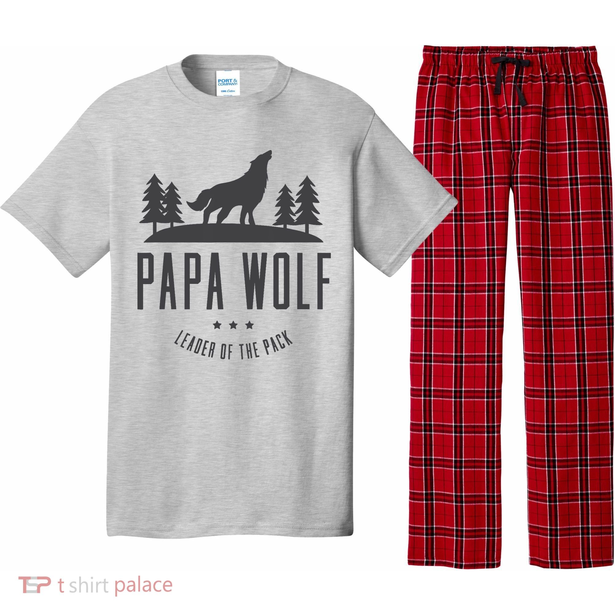 Wolf Pack Family - Dad Papa Wolf Pajama Set