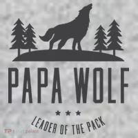 Wolf Pack Family - Dad Papa Wolf Toddler T-Shirt thumb 2