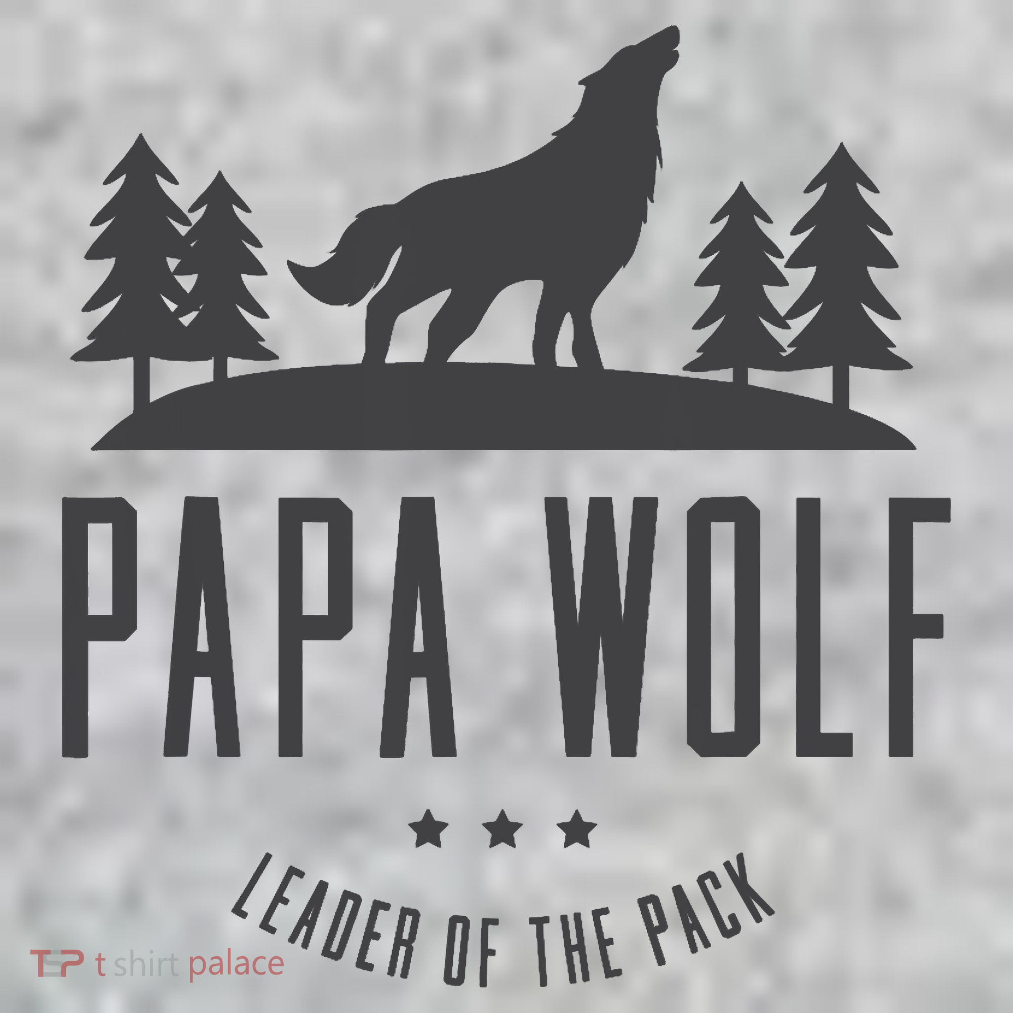 Wolf Pack Family - Dad Papa Wolf Kids T-Shirt