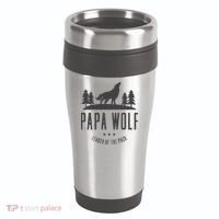 Wolf Pack Family - Dad Papa Wolf 16oz Travel Tumbler thumb 0