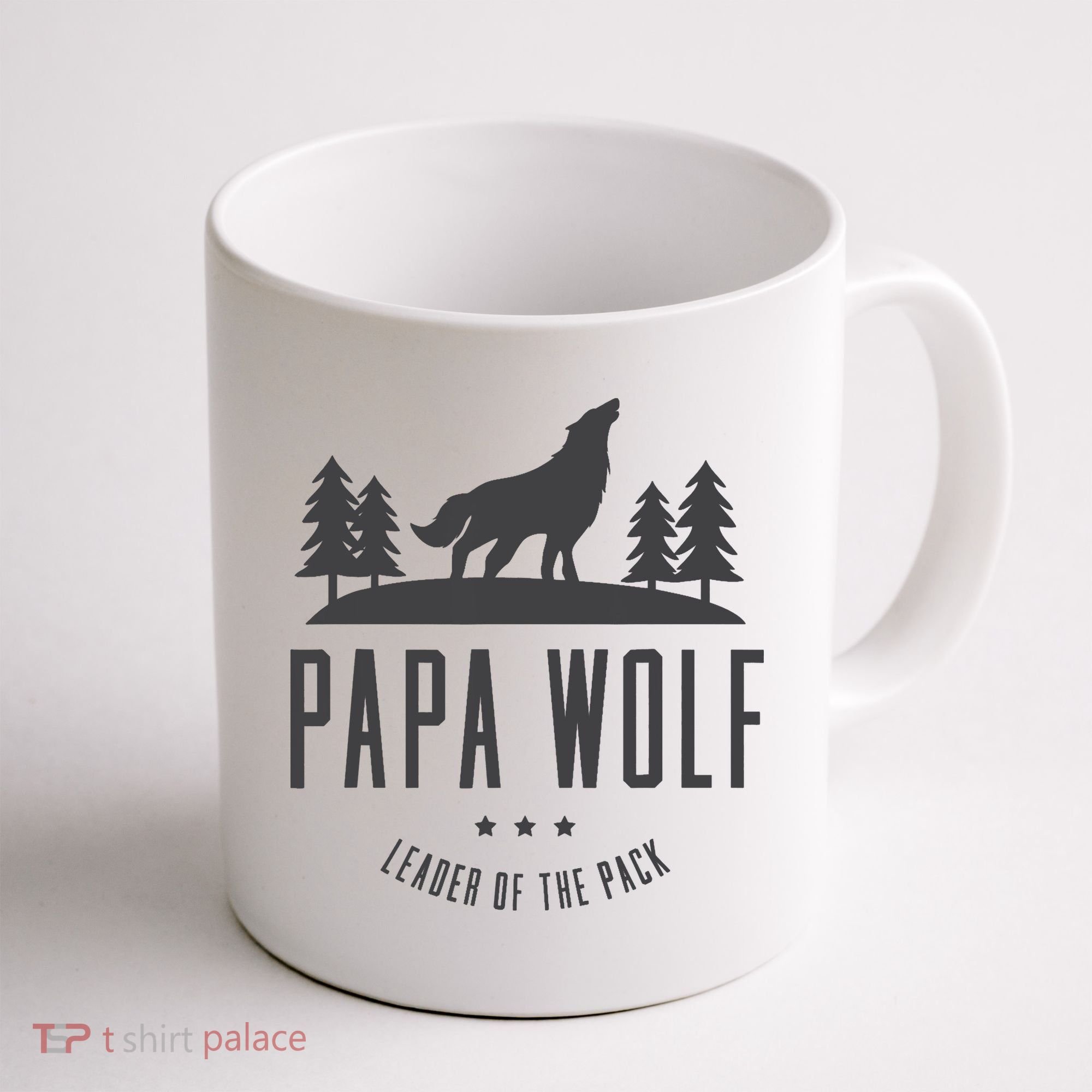 Wolf Pack Family - Dad Papa Wolf Coffee Mug