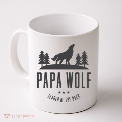 Wolf Pack Family - Dad Papa Wolf Coffee Mug