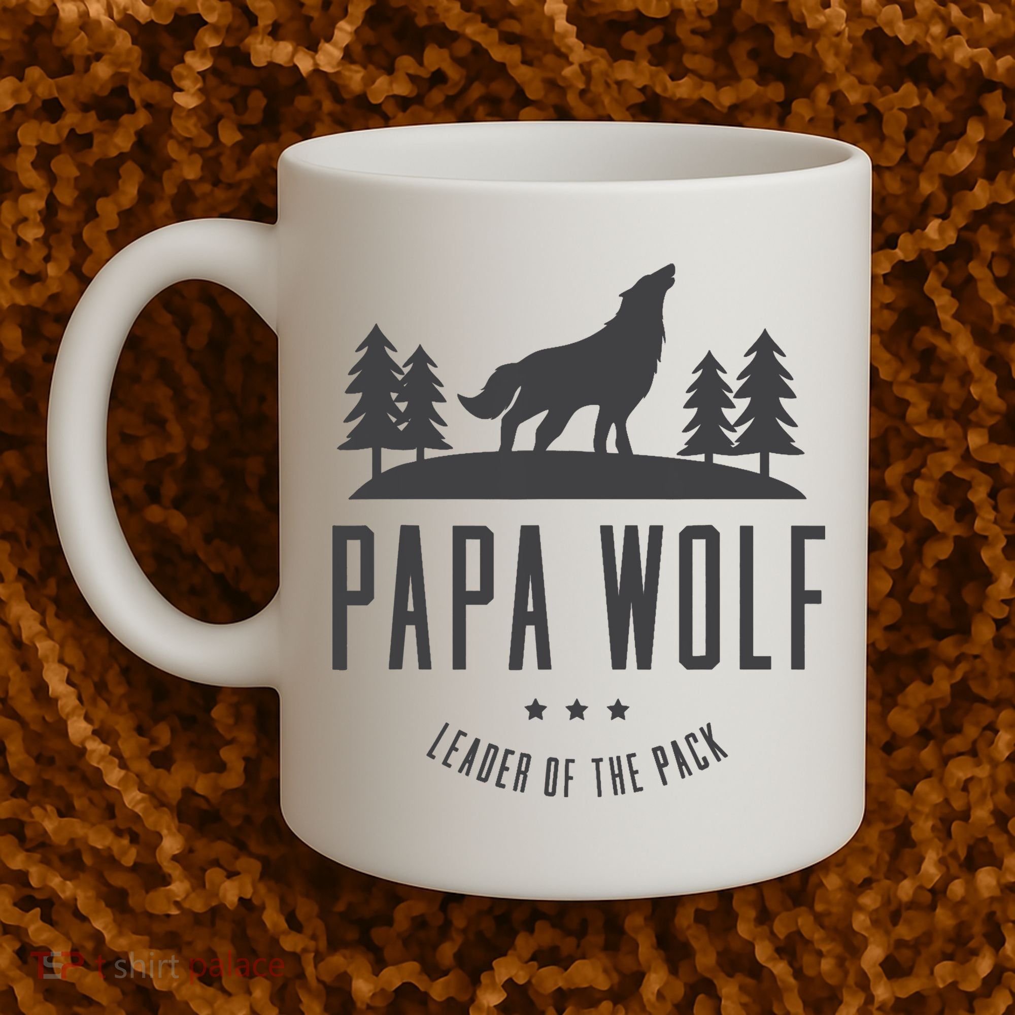 Wolf Pack Family - Dad Papa Wolf Coffee Mug
