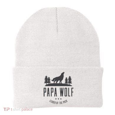 Wolf Pack Family - Dad Papa Wolf Beanie