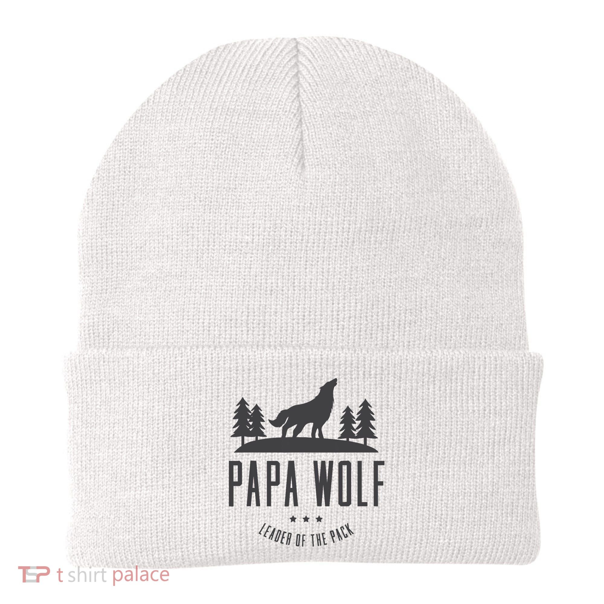 Wolf Pack Family - Dad Papa Wolf Beanie