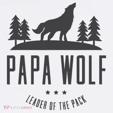 Wolf Pack Family - Dad Papa Wolf Urban Oversized Heavyweight T-Shirt