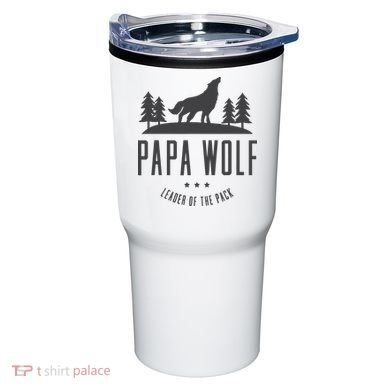 Wolf Pack Family - Dad Papa Wolf Tumbler