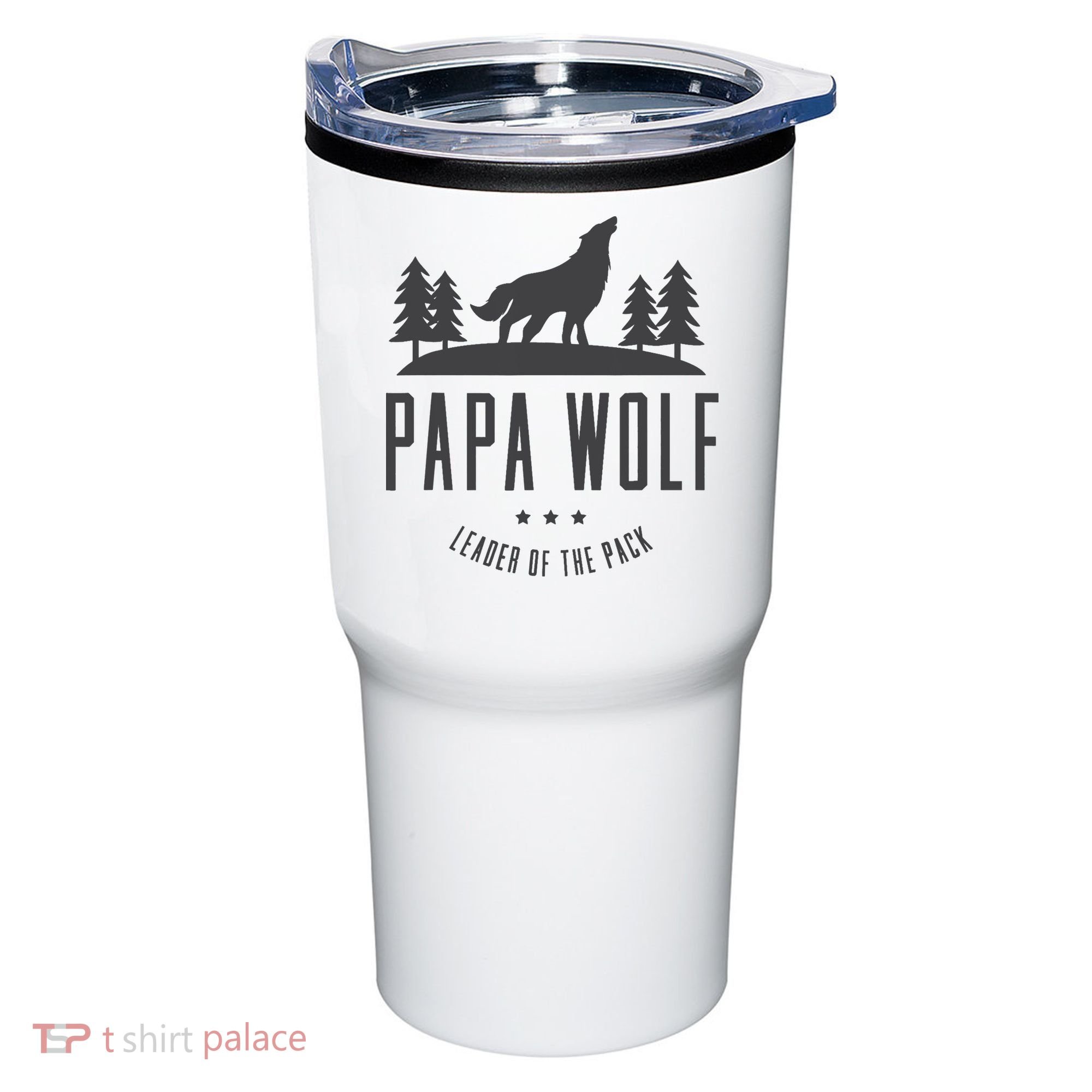 Wolf Pack Family - Dad Papa Wolf Tumbler