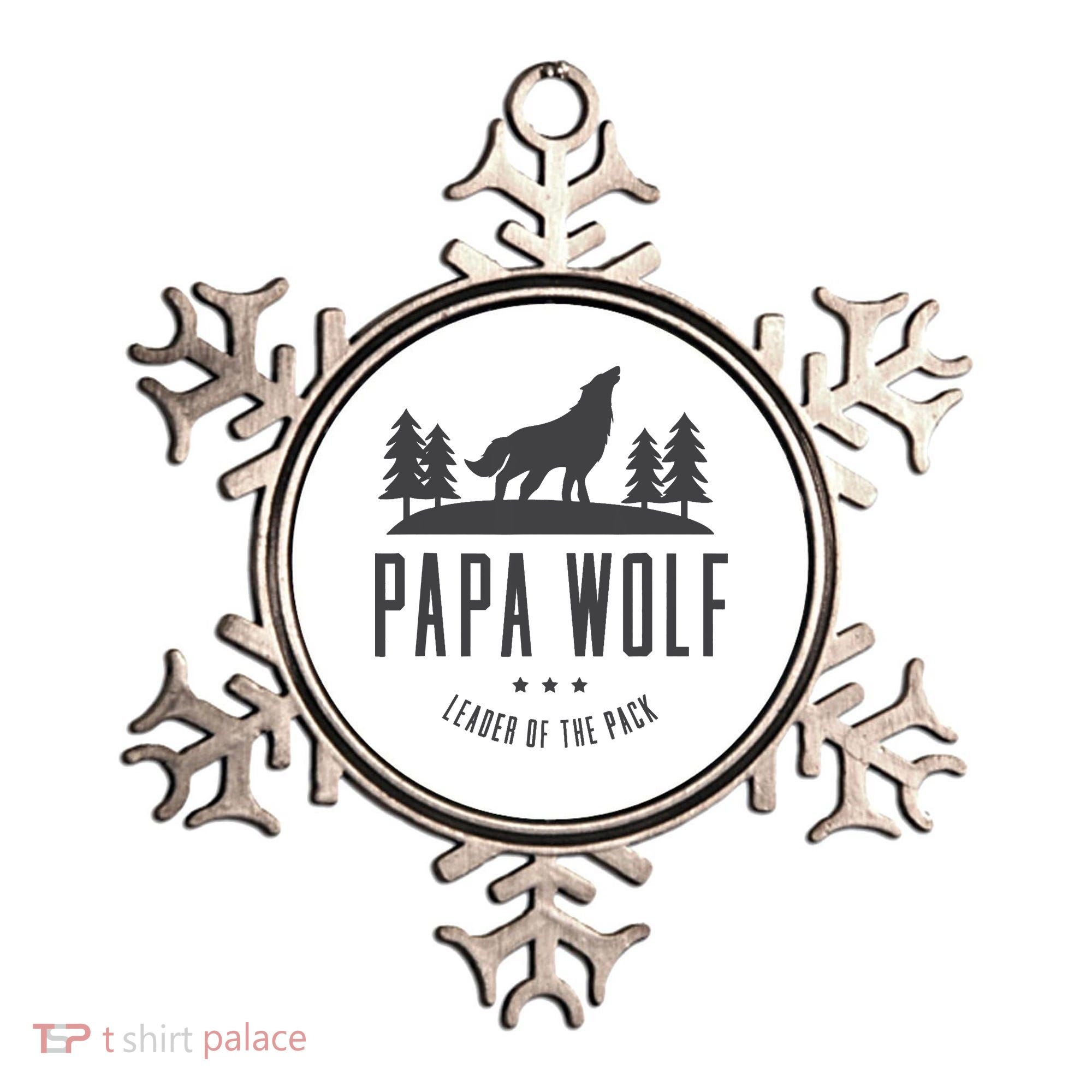 Wolf Pack Family - Dad Papa Wolf Ornament