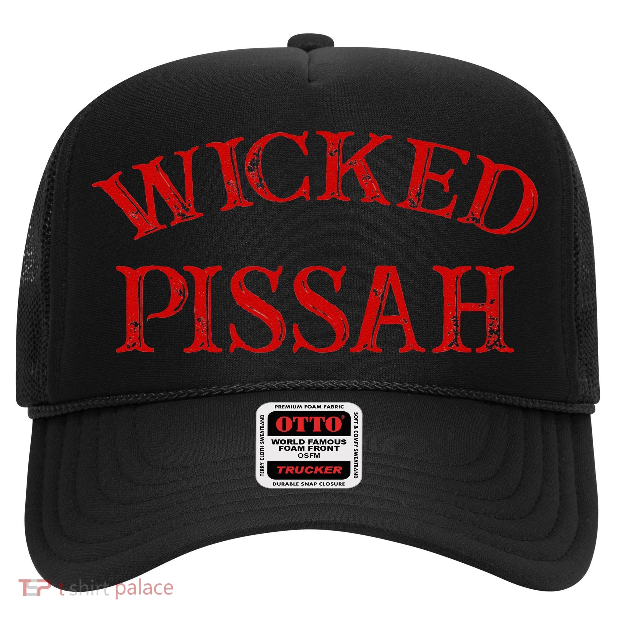 Wicked Pissah Funny Pisser Boston New England Southie Hat