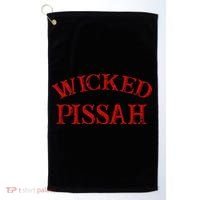 Wicked Pissah Funny Pisser Boston New England Southie Golf Towel thumb 0