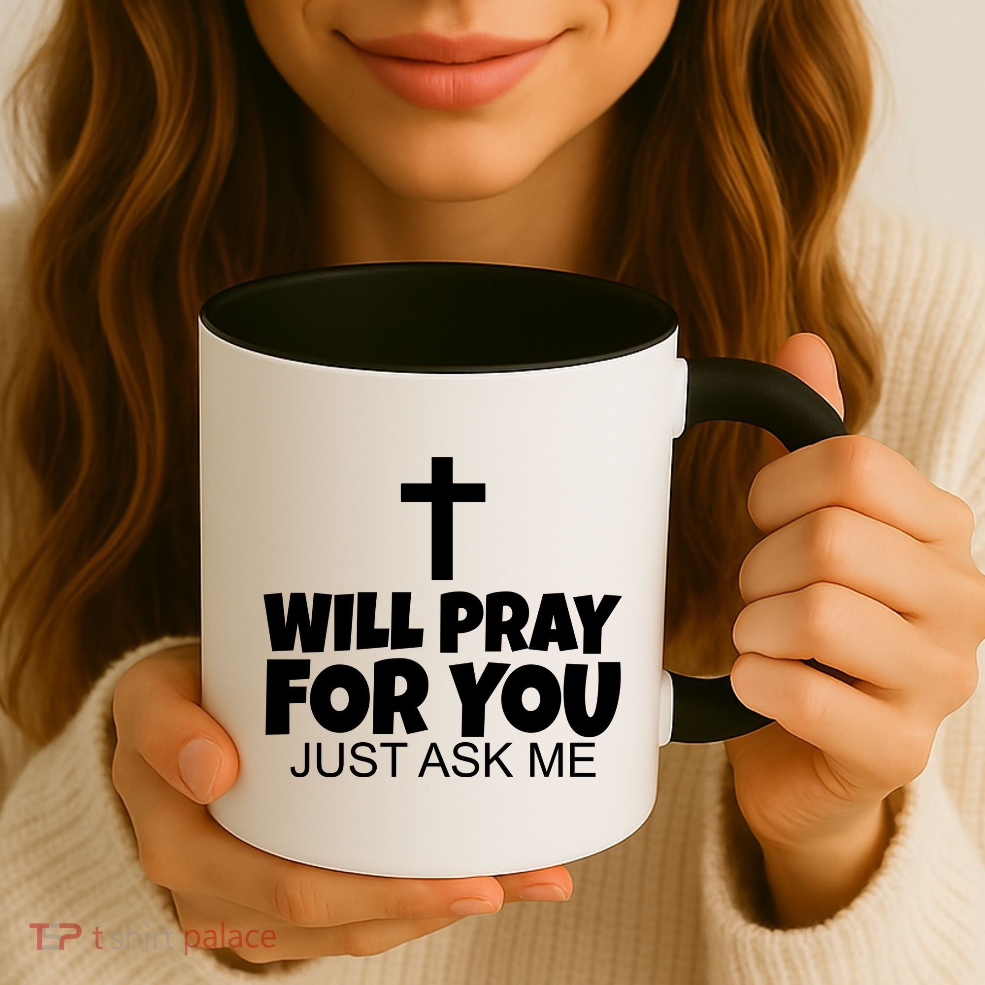 Will Pray For You Just Ask Me Christian Healing Coffee Mug