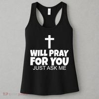 Will Pray For You Just Ask Me Christian Healing Women's Tank Top thumb 3