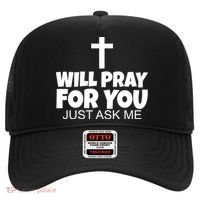 Will Pray For You Just Ask Me Christian Healing Hat thumb 0