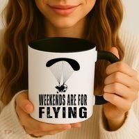 Weekends Ppc Flying Powered Parachute Coffee Mug thumb 3