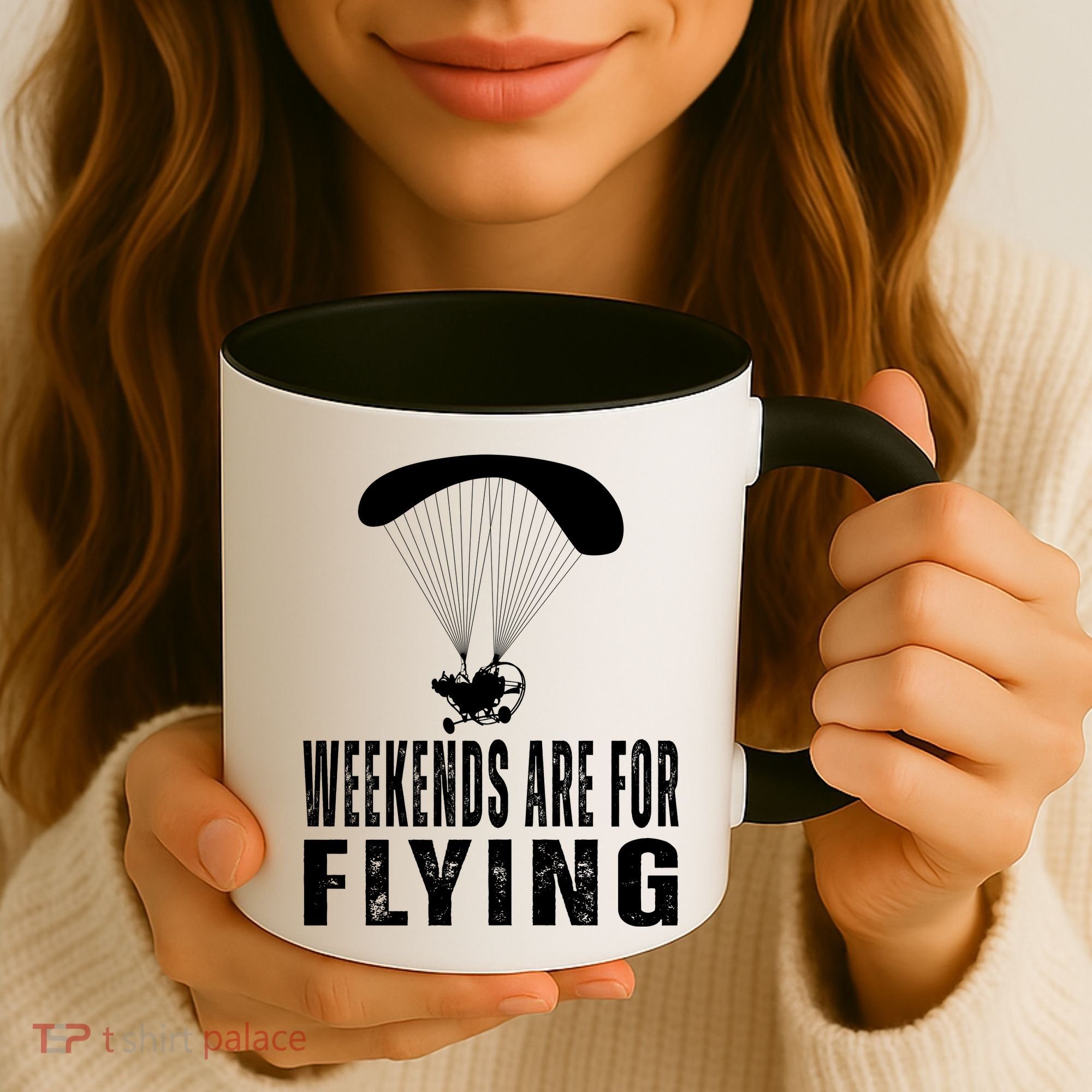 Weekends Ppc Flying Powered Parachute Coffee Mug