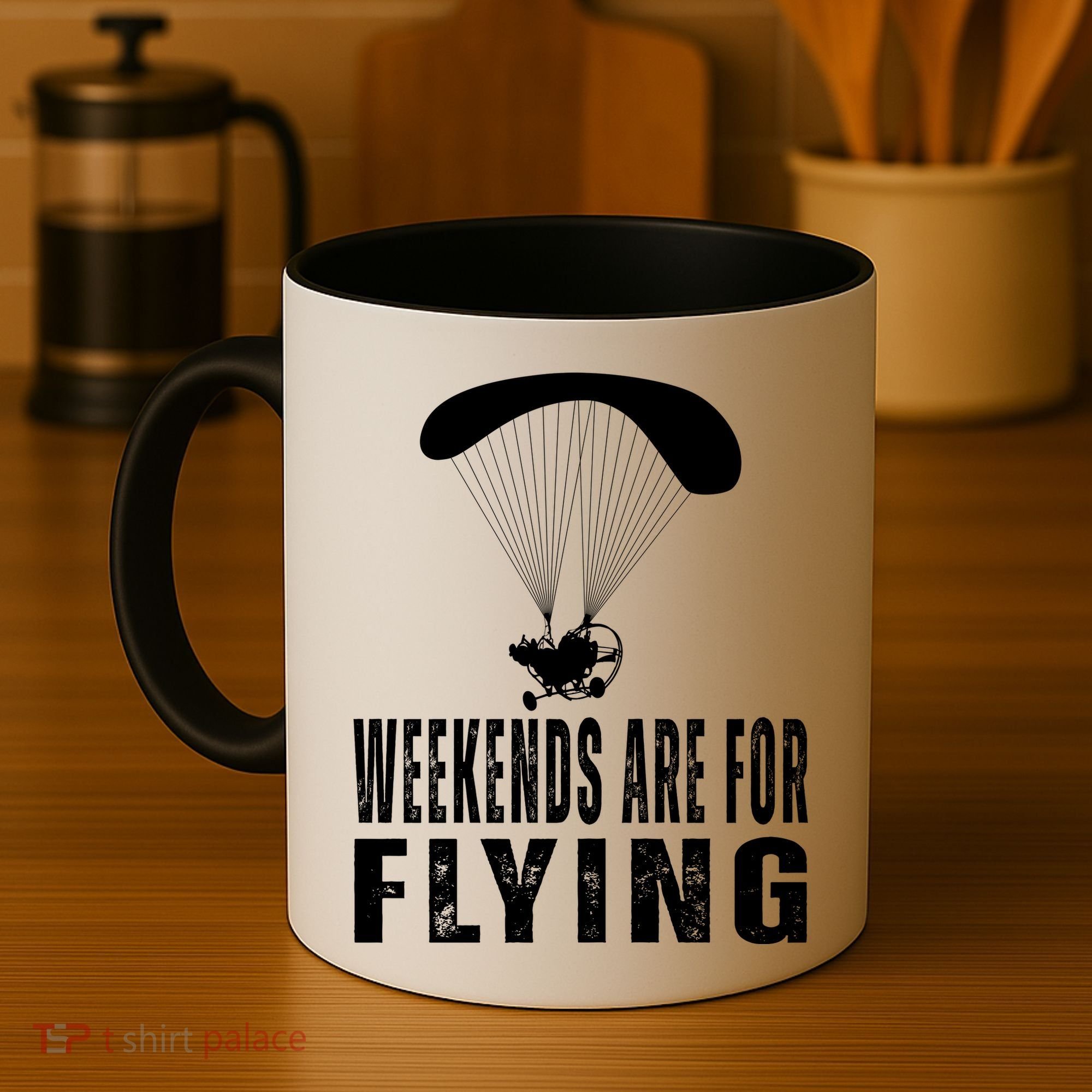 Weekends Ppc Flying Powered Parachute Coffee Mug