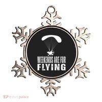 Weekends Ppc Flying Powered Parachute Ornament thumb 0