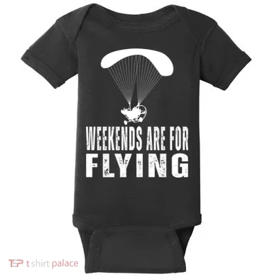 Weekends Ppc Flying Powered Parachute Baby Bodysuit