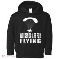 Weekends Ppc Flying Powered Parachute Toddler Hoodie thumb 0